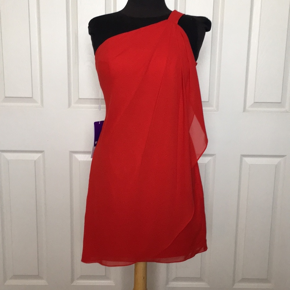 Red cocktail dress